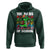 100 Days of School 100th Day Dino Hoodie Trex Dino Skateboard Skateboarding Boys Gift