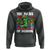 100 Days of School 100th Day Dino Hoodie Trex Dino Skateboard Skateboarding Boys Gift