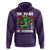 100 Days of School 100th Day Dino Hoodie Trex Dino Skateboard Skateboarding Boys Gift