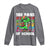 100 Days of School 100th Day Dino Long Sleeve Shirt Trex Dino Skateboard Skateboarding Boys Gift