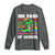 100 Days of School 100th Day Dino Long Sleeve Shirt Trex Dino Skateboard Skateboarding Boys Gift