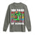100 Days of School 100th Day Dino Long Sleeve Shirt Trex Dino Skateboard Skateboarding Boys Gift