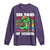 100 Days of School 100th Day Dino Long Sleeve Shirt Trex Dino Skateboard Skateboarding Boys Gift
