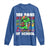 100 Days of School 100th Day Dino Long Sleeve Shirt Trex Dino Skateboard Skateboarding Boys Gift