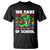 100 Days of School 100th Day Dino T Shirt Trex Dino Skateboard Skateboarding Boys Gift - Wonder Print Shop