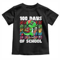100 Days of School 100th Day Dino Toddler T Shirt Trex Dino Skateboard Skateboarding Boys Gift