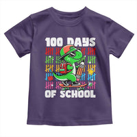 100 Days of School 100th Day Dino Toddler T Shirt Trex Dino Skateboard Skateboarding Boys Gift
