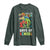 Ready To Crush 100 Days Of School Long Sleeve Shirt T Rex Dinosaur Boys