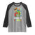 Ready To Crush 100 Days Of School Raglan Shirt T Rex Dinosaur Boys