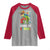Ready To Crush 100 Days Of School Raglan Shirt T Rex Dinosaur Boys