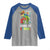 Ready To Crush 100 Days Of School Raglan Shirt T Rex Dinosaur Boys