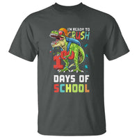 Ready To Crush 100 Days Of School T Shirt T Rex Dinosaur Boys - Wonder Print Shop