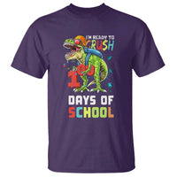Ready To Crush 100 Days Of School T Shirt T Rex Dinosaur Boys - Wonder Print Shop