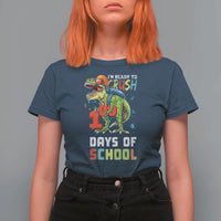 Ready To Crush 100 Days Of School T Shirt For Women T Rex Dinosaur Boys - Wonder Print Shop