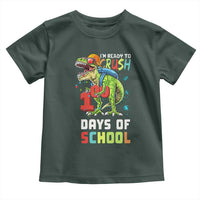 Ready To Crush 100 Days Of School Toddler T Shirt T Rex Dinosaur Boys