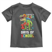 Ready To Crush 100 Days Of School Toddler T Shirt T Rex Dinosaur Boys