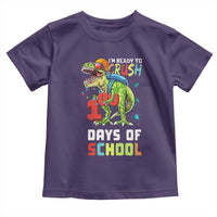 Ready To Crush 100 Days Of School Toddler T Shirt T Rex Dinosaur Boys