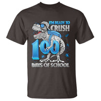100 Days Of School Dinosaur T Shirt Trex 100th Day of School Boy Gifts - Wonder Print Shop