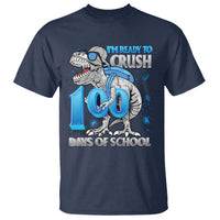 100 Days Of School Dinosaur T Shirt Trex 100th Day of School Boy Gifts - Wonder Print Shop