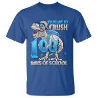 100 Days Of School Dinosaur T Shirt Trex 100th Day of School Boy Gifts - Wonder Print Shop