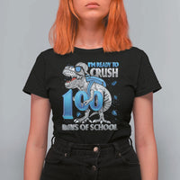 100 Days Of School Dinosaur T Shirt For Women Trex 100th Day of School Boy Gifts - Wonder Print Shop