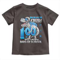 100 Days Of School Dinosaur Toddler T Shirt Trex 100th Day of School Boy Gifts