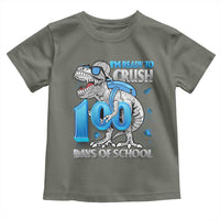 100 Days Of School Dinosaur Toddler T Shirt Trex 100th Day of School Boy Gifts