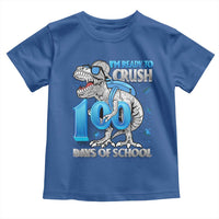 100 Days Of School Dinosaur Toddler T Shirt Trex 100th Day of School Boy Gifts