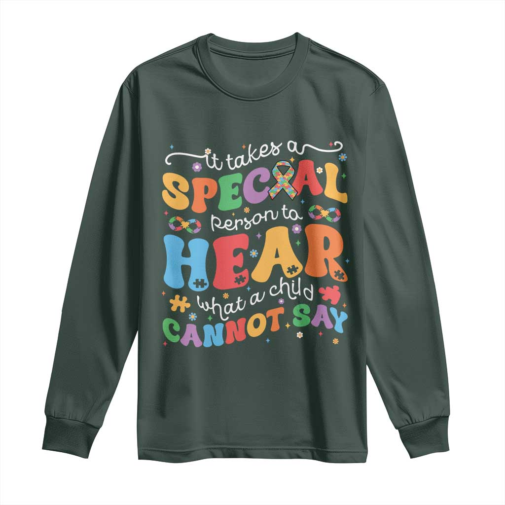 Special Education Teacher Long Sleeve Shirt Inspirational SPED Teachers Autism A Special Person