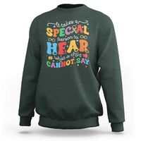 Special Education Teacher Sweatshirt Inspirational SPED Teachers Autism A Special Person - Wonder Print Shop