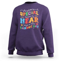Special Education Teacher Sweatshirt Inspirational SPED Teachers Autism A Special Person - Wonder Print Shop