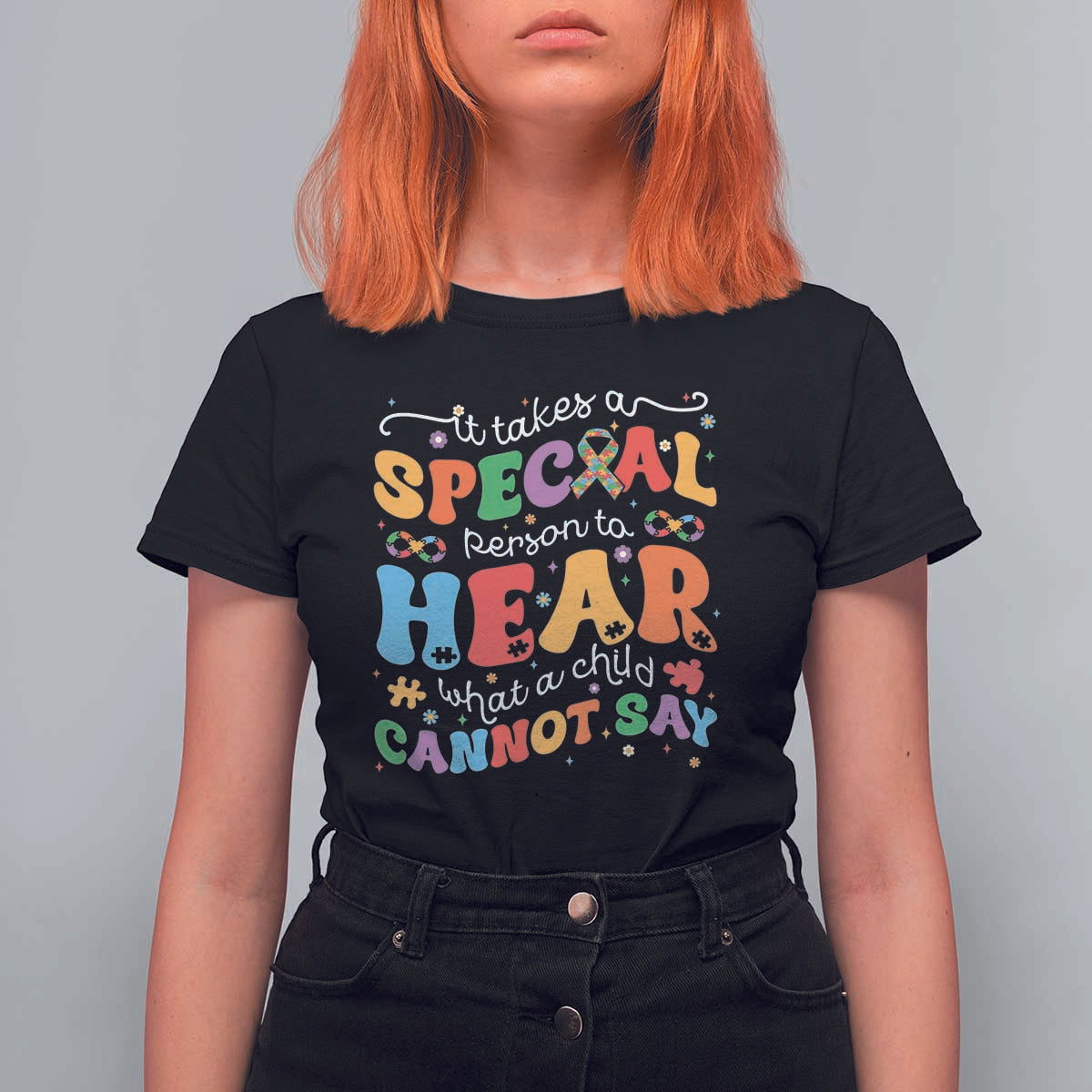 Special Education Teacher T Shirt For Women Inspirational SPED Teachers Autism A Special Person - Wonder Print Shop