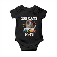 100th Day Of School Baby Onesie Driving My Teacher Nuts Dabbing Squirrel 100 Days