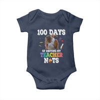 100th Day Of School Baby Onesie Driving My Teacher Nuts Dabbing Squirrel 100 Days