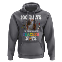 100th Day Of School Hoodie Driving My Teacher Nuts Dabbing Squirrel 100 Days