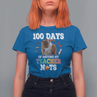 100th Day Of School T Shirt For Women Driving My Teacher Nuts Dabbing Squirrel 100 Days