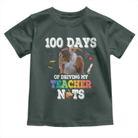 100th Day Of School Toddler T Shirt Driving My Teacher Nuts Dabbing Squirrel 100 Days
