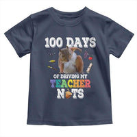 100th Day Of School Toddler T Shirt Driving My Teacher Nuts Dabbing Squirrel 100 Days