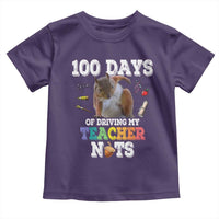 100th Day Of School Toddler T Shirt Driving My Teacher Nuts Dabbing Squirrel 100 Days