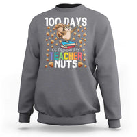 100 Days Of School Sweatshirt 100th Day Driving My Teacher Nuts Squirrel School - Wonder Print Shop