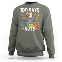 100 Days Of School Sweatshirt 100th Day Driving My Teacher Nuts Squirrel School - Wonder Print Shop