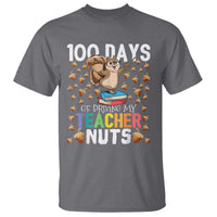 100 Days Of School T Shirt 100th Day Driving My Teacher Nuts Squirrel School - Wonder Print Shop