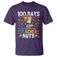 100 Days Of School T Shirt 100th Day Driving My Teacher Nuts Squirrel School - Wonder Print Shop