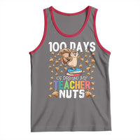 100 Days Of School Tank Top 100th Day Driving My Teacher Nuts Squirrel School