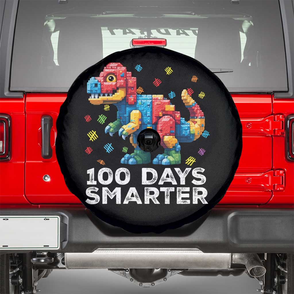 Dinosaur 100 Days Smarter Spare Tire Cover Building Bricks Dinosaur 100th Day Kids