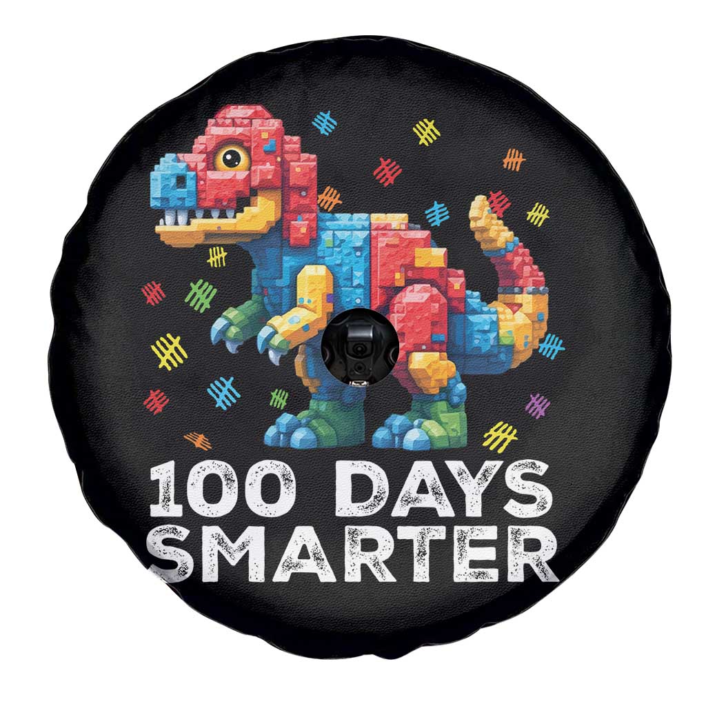 Dinosaur 100 Days Smarter Spare Tire Cover Building Bricks Dinosaur 100th Day Kids