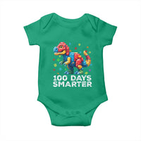 Dinosaur 100 Days Smarter Baby Onesie Building Bricks Dinosaur 100th Day Kids