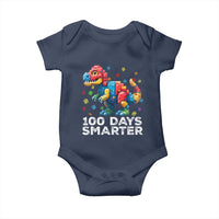 Dinosaur 100 Days Smarter Baby Onesie Building Bricks Dinosaur 100th Day Kids