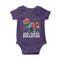 Dinosaur 100 Days Smarter Baby Onesie Building Bricks Dinosaur 100th Day Kids