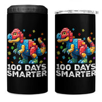 Dinosaur 100 Days Smarter 4 in 1 Can Cooler Tumbler Building Bricks Dinosaur 100th Day Kids